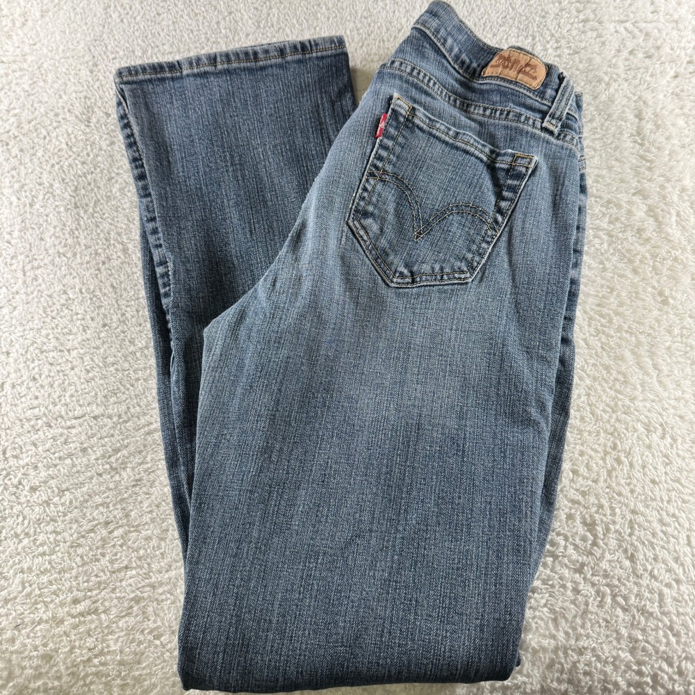Levis 529 Jeans Curvy Bootcut Blue Denim Medium Wash 5-Pocket Size 29x32‎